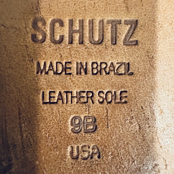 Schutz Leather White Women's Mules US 9 - Picture 3 of 3